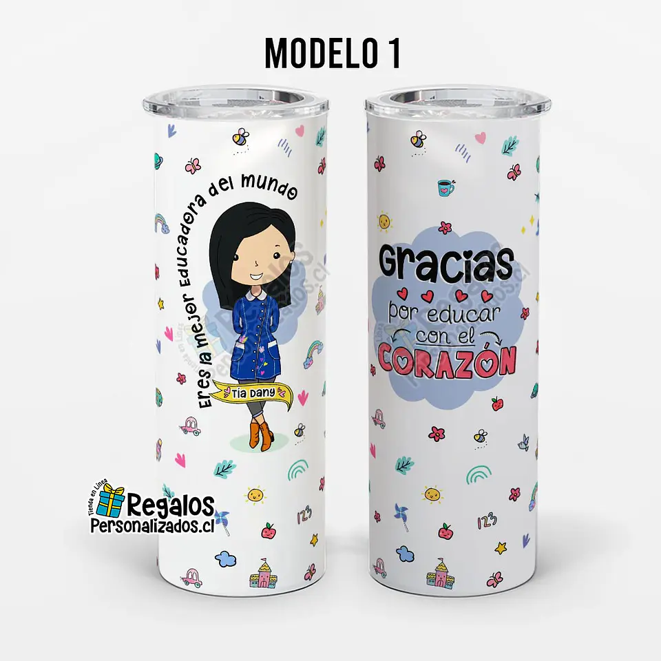 Vaso térmico skinny diseño Técnico Ed. Párvulos 4