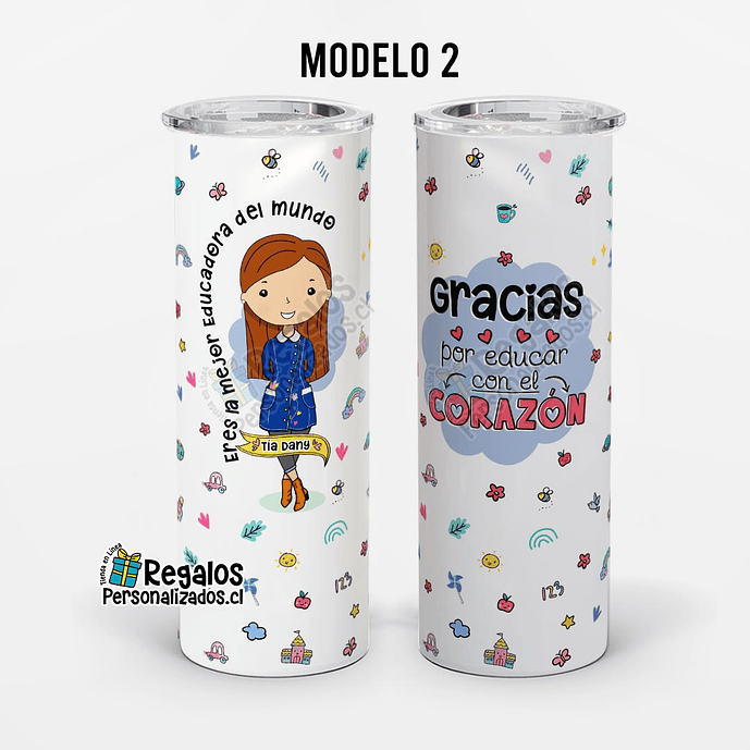 Vaso térmico skinny diseño Técnico Ed. Párvulos 5