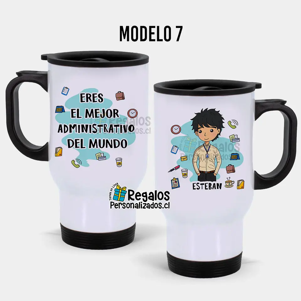 Mug térmico diseño Administrativo 8