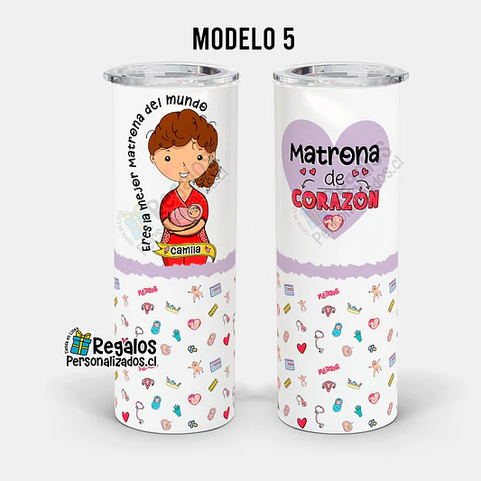 Vaso térmico skinny diseño Matrona 6