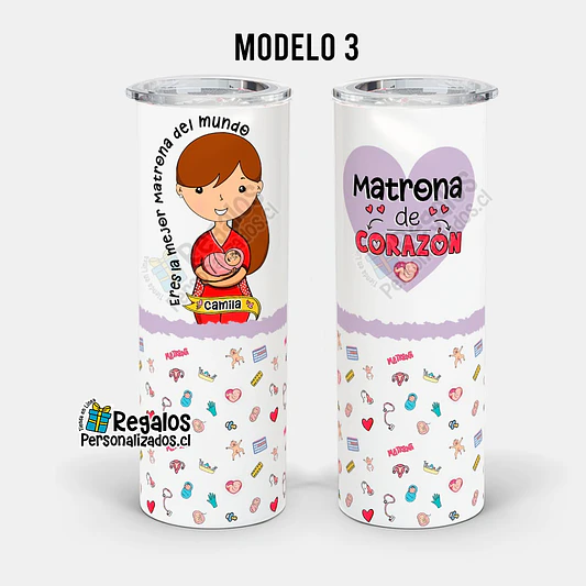 Vaso térmico skinny diseño Matrona 4