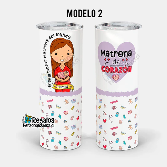 Vaso térmico skinny diseño Matrona 3