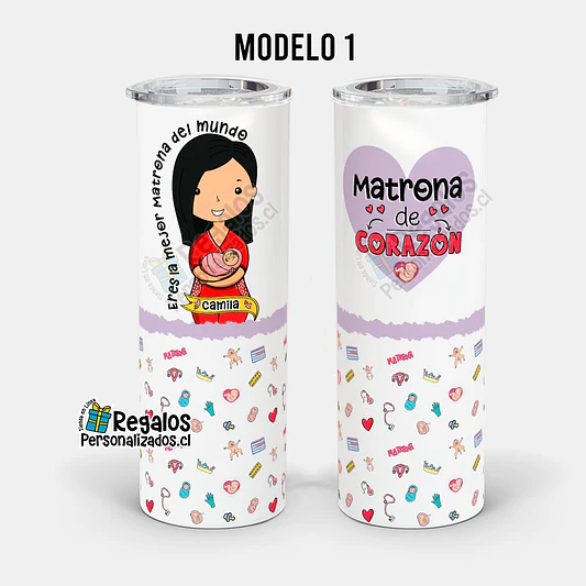 Vaso térmico skinny diseño Matrona 2