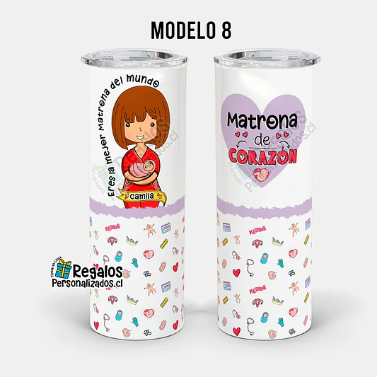 Vaso térmico skinny diseño Matrona 9