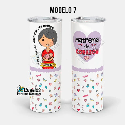 Vaso térmico skinny diseño Matrona 8