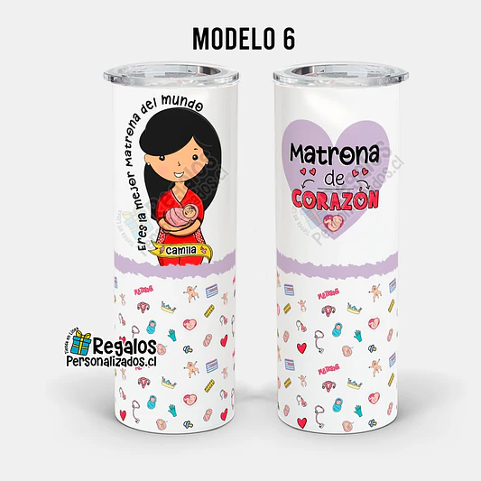 Vaso térmico skinny diseño Matrona 7