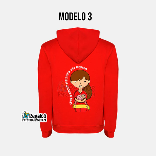 Poleron canguro diseño matrona 5