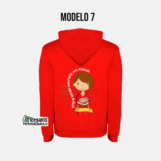 Poleron canguro diseño matrona 9