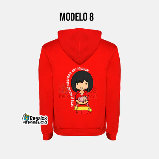 Poleron canguro diseño matrona 10