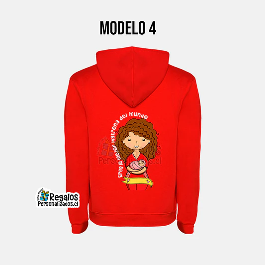 Poleron canguro diseño matrona 6