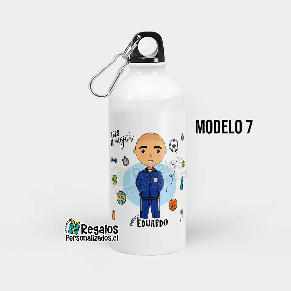 Botella diseño Profe Ed. Física 8