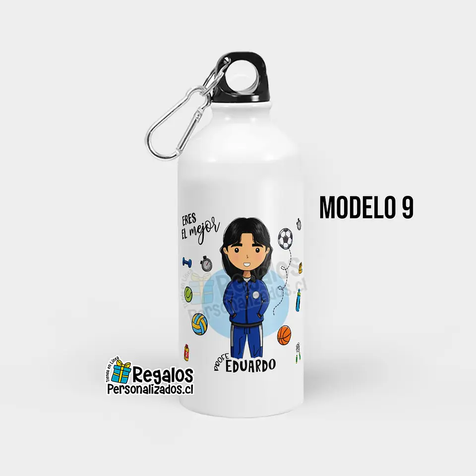 Botella diseño Profe Ed. Física 10