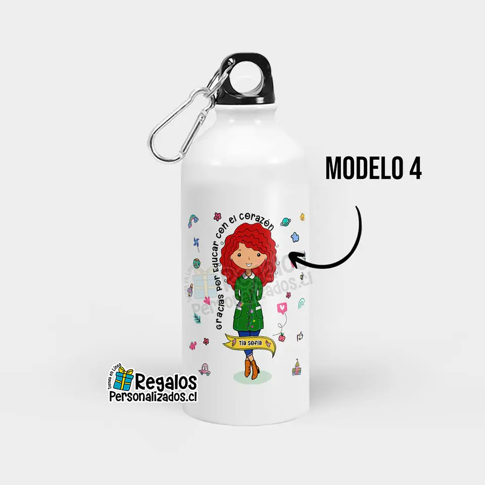 Botella diseño Educadora de Párvulos 5