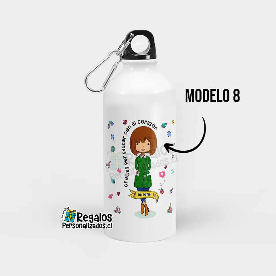 Botella diseño Educadora de Párvulos 9