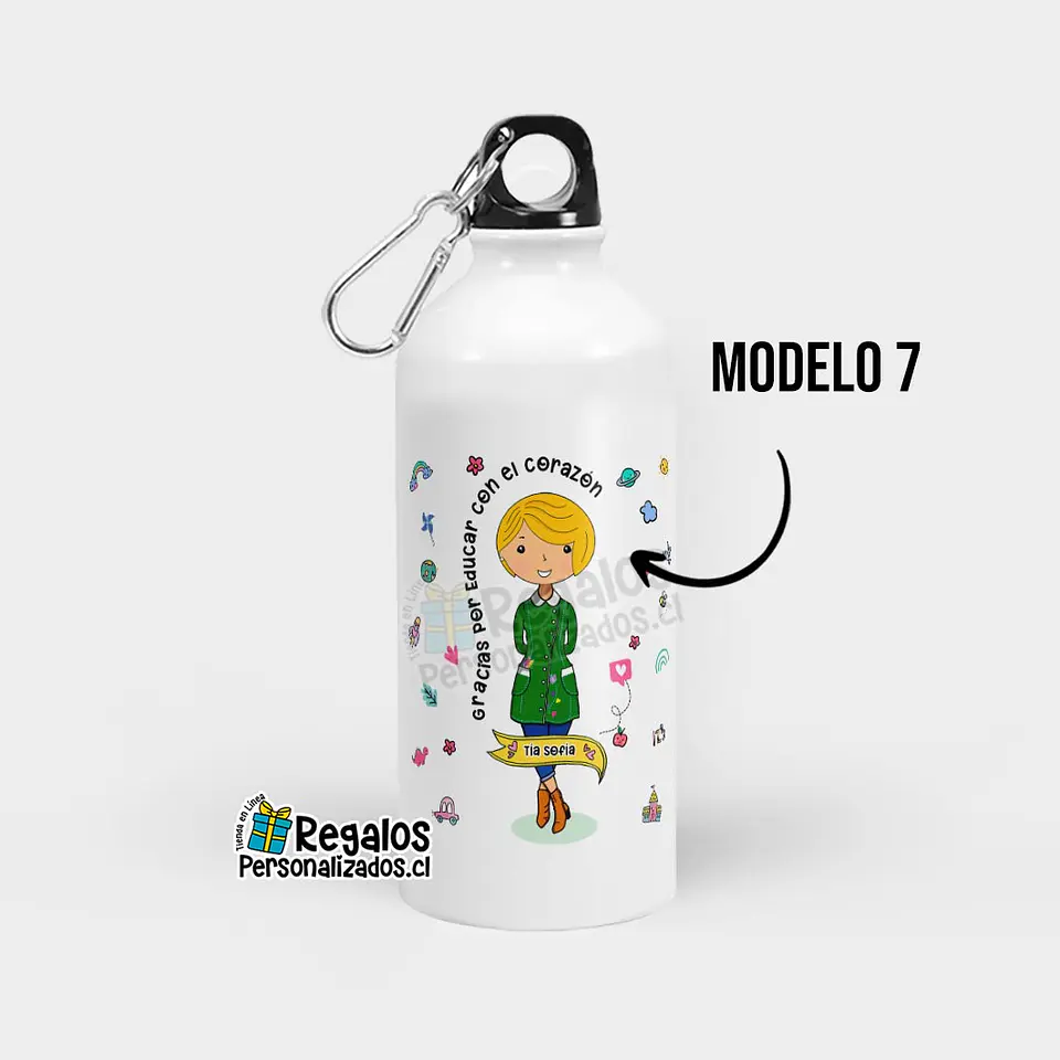 Botella diseño Educadora de Párvulos 8