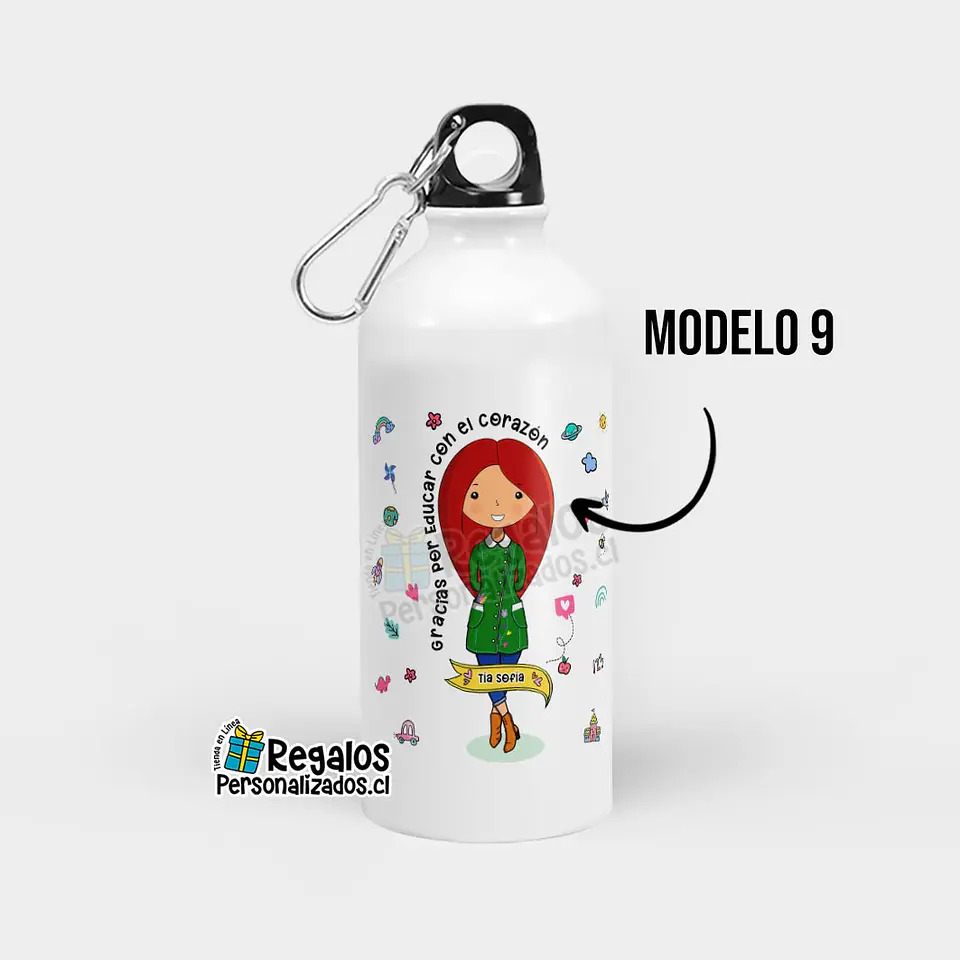 Botella diseño Educadora de Párvulos 10