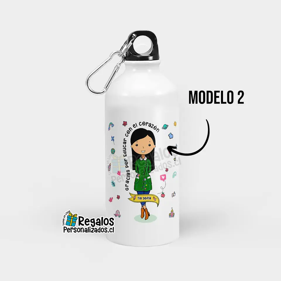 Botella diseño Educadora de Párvulos 3