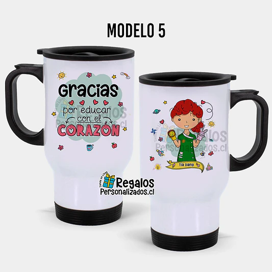 Mug térmico diseño Educadora de Párvulos 6