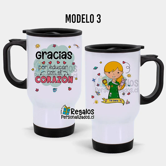 Mug térmico diseño Educadora de Párvulos 4