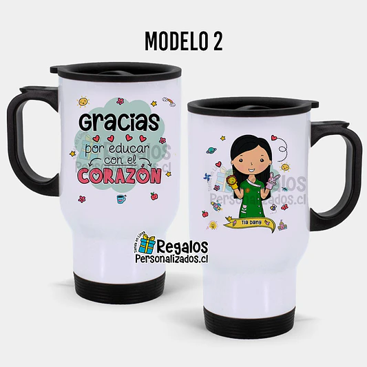 Mug térmico diseño Educadora de Párvulos 3