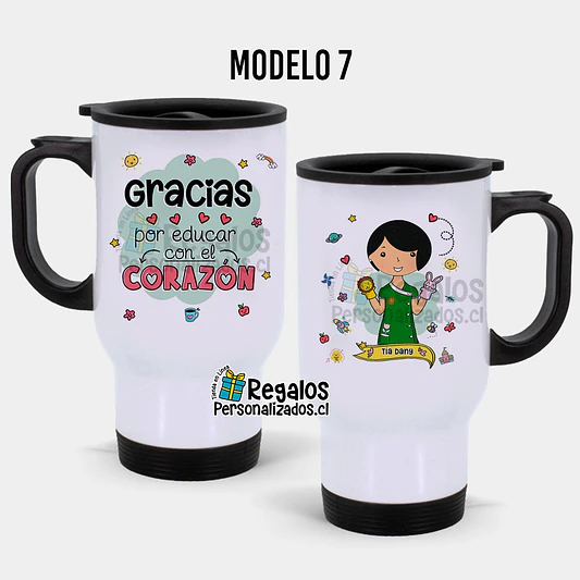 Mug térmico diseño Educadora de Párvulos 8