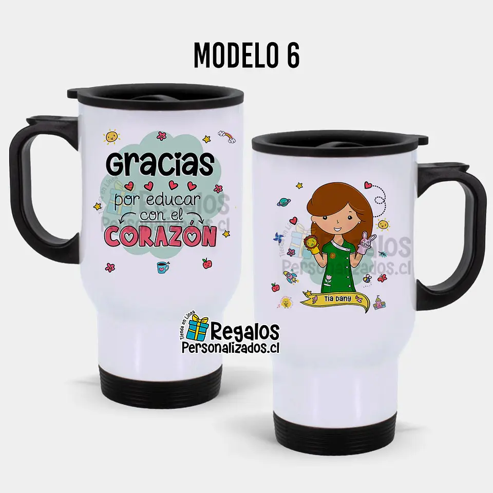 Mug térmico diseño Educadora de Párvulos 7