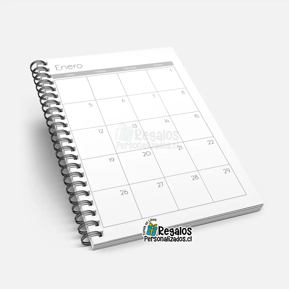 Agenda clásica fechada 2026, tapas personalizadas 5