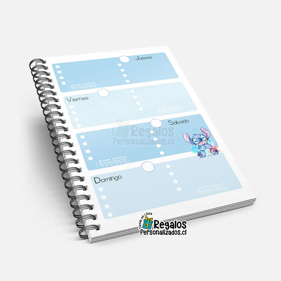 Agenda planificador Stitch nombre personalizado 3