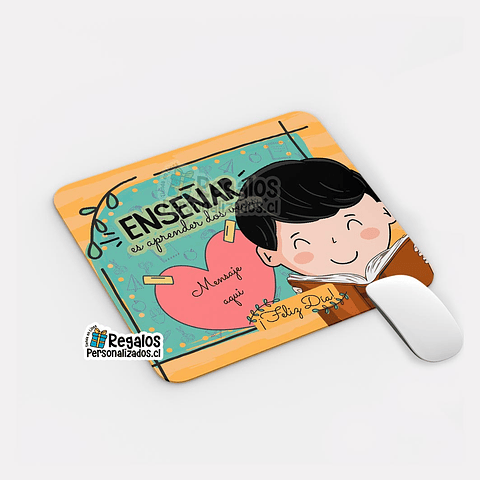 Mouse pad diseño enseñar es aprender dos veces