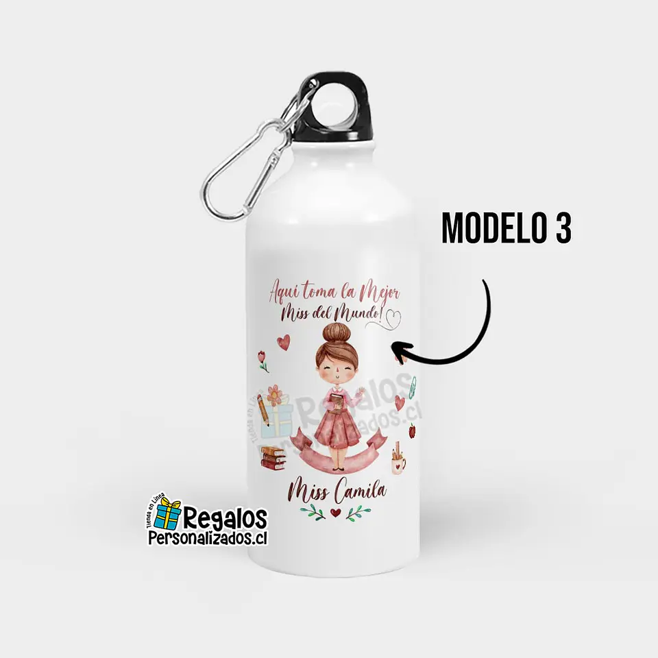 Botella diseño Profesora ternura 4