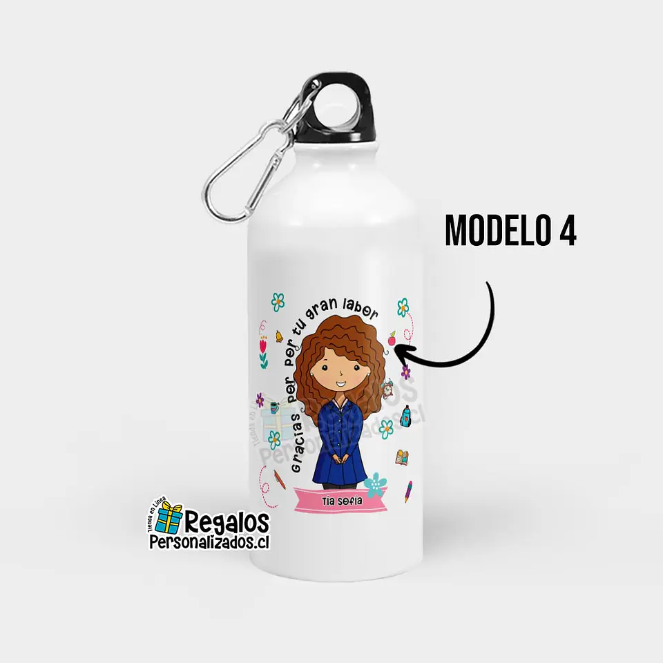 Botella diseño Asistente de la Educación 5