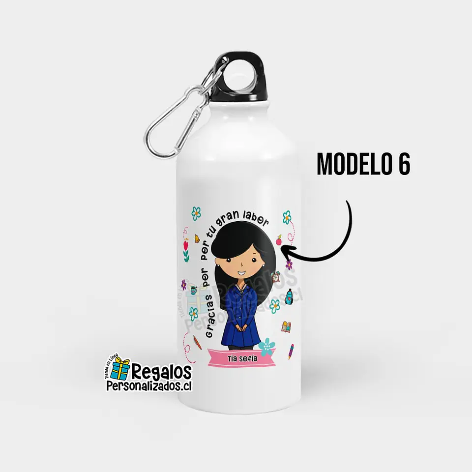 Botella diseño Asistente de la Educación 7