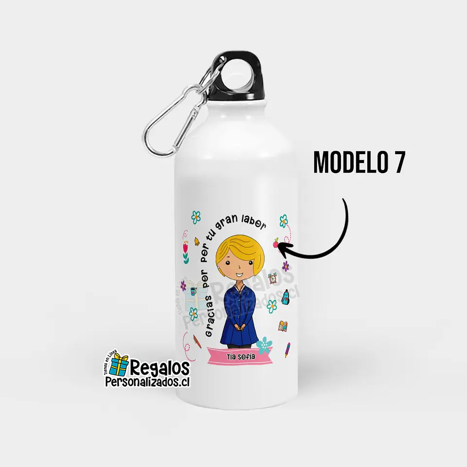 Botella diseño Asistente de la Educación 8