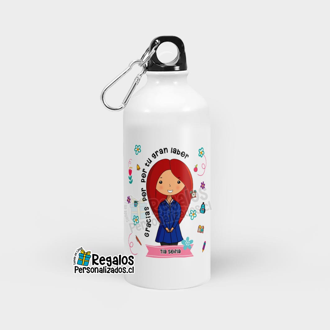 Botella diseño Asistente de la Educación
