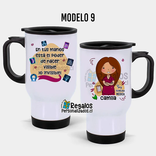 Mug térmico diseño Tecnóloga médica 10