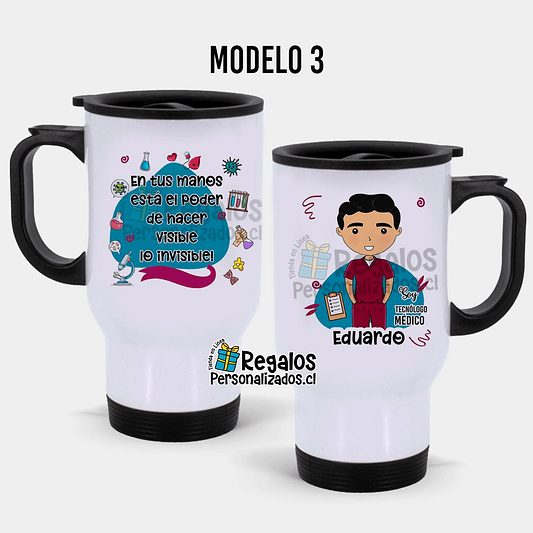Mug térmico diseño Tecnólogo médico 4