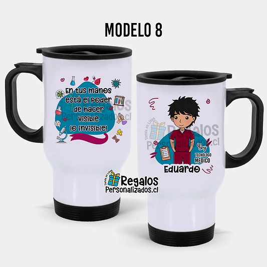 Mug térmico diseño Tecnólogo médico 9