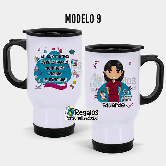 Mug térmico diseño Tecnólogo médico 10