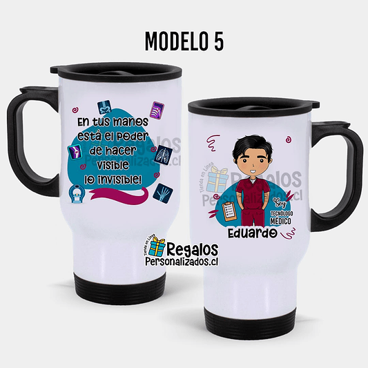 Mug térmico diseño Tecnólogo médico 6