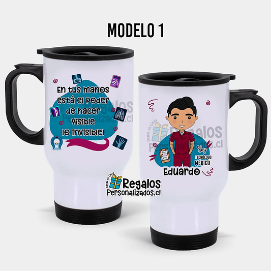 Mug térmico diseño Tecnólogo médico 2