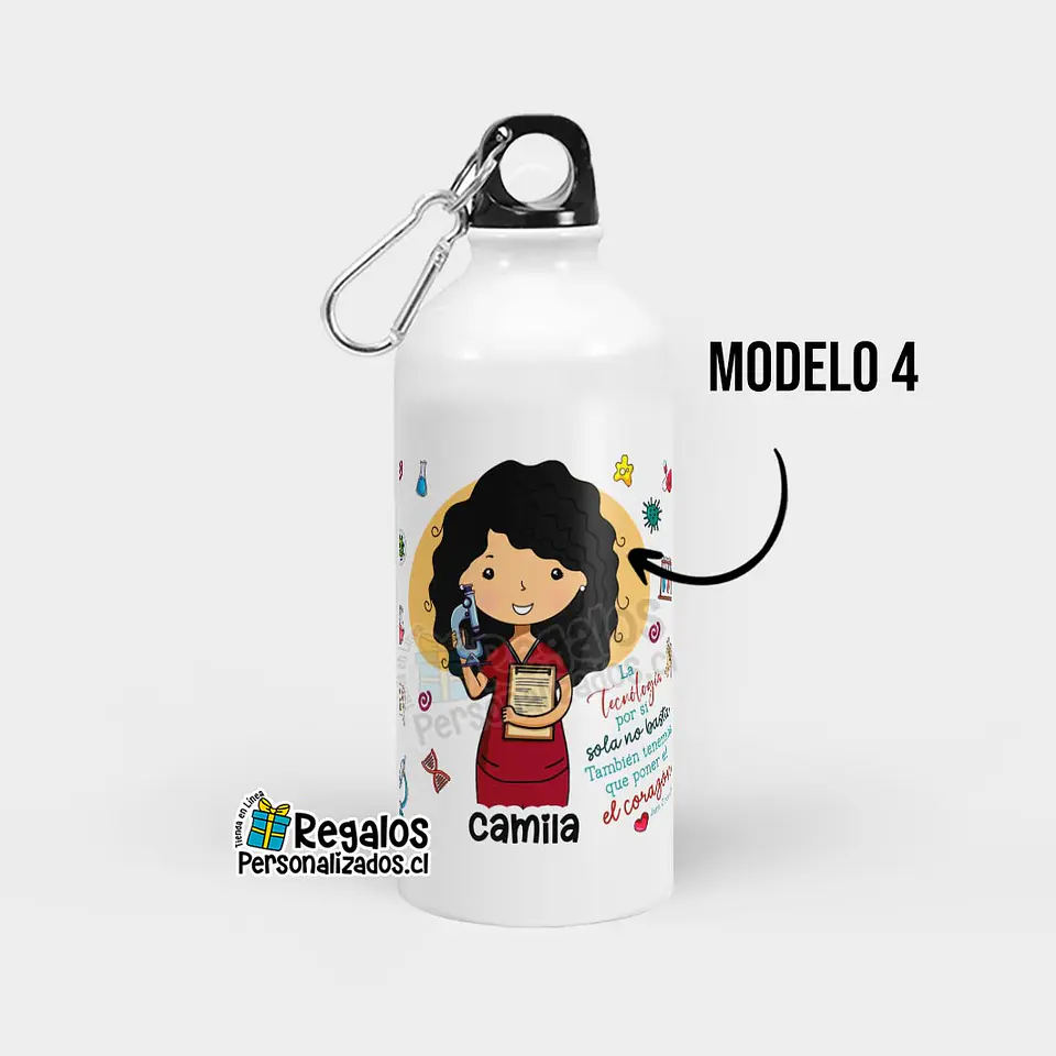 Botella diseño Tecnóloga médica 5
