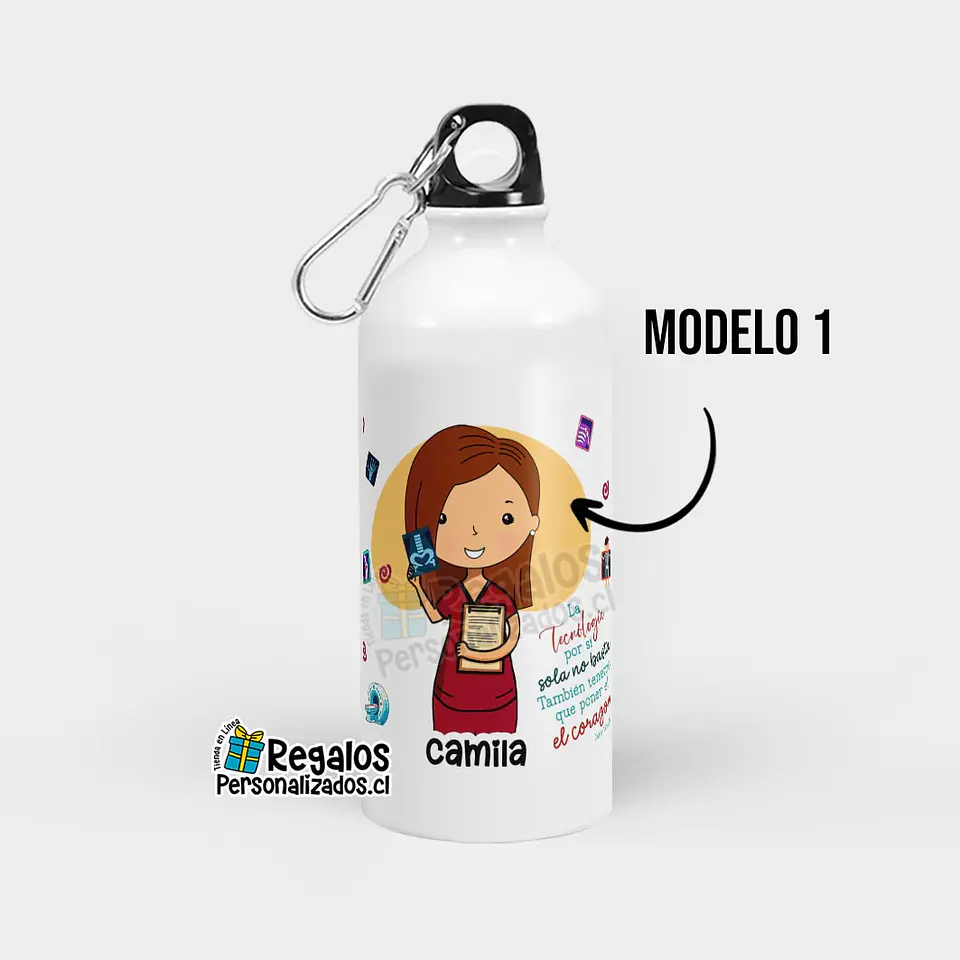 Botella diseño Tecnóloga médica 2