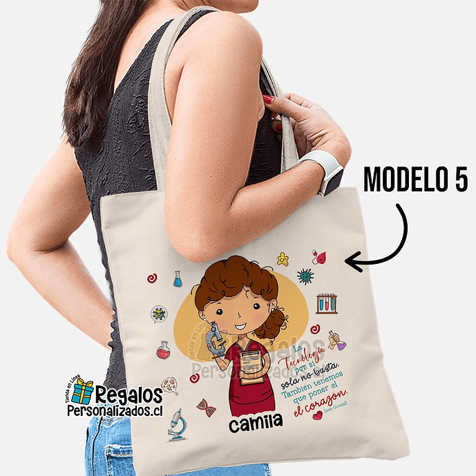 Bolsa diseño Tecnóloga médica 8