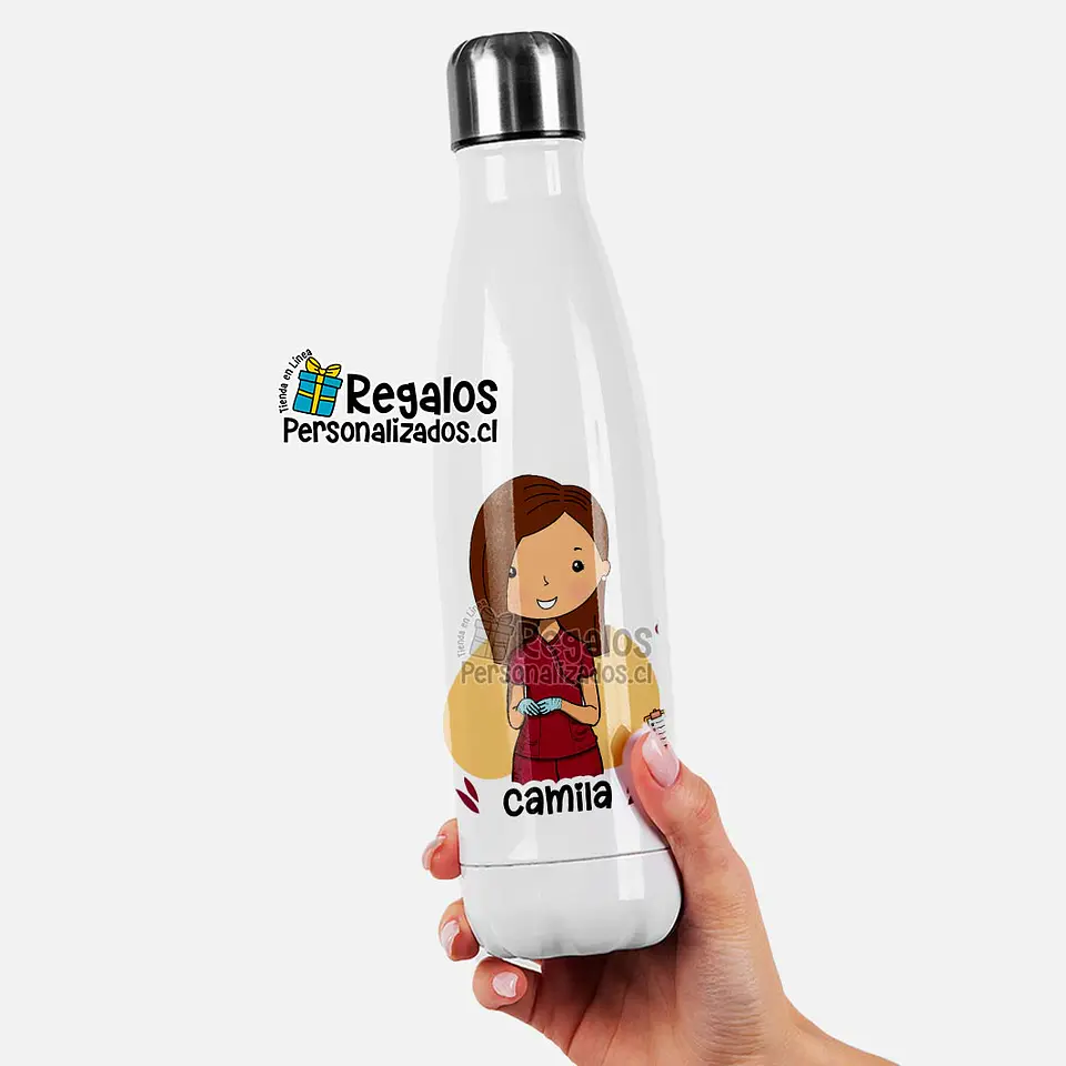 Botella térmica diseño Tecnóloga médica 1