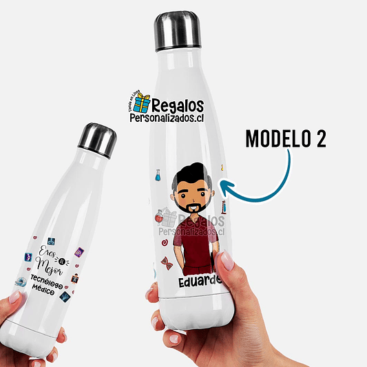 Botella térmica diseño Tecnólogo médico 3