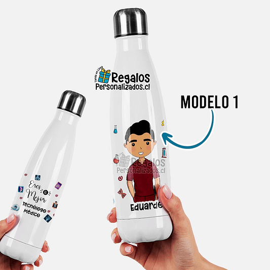 Botella térmica diseño Tecnólogo médico 2