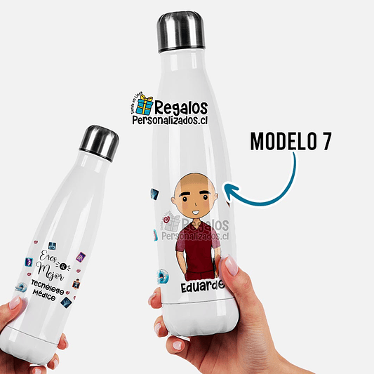 Botella térmica diseño Tecnólogo médico 8