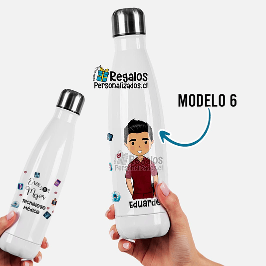 Botella térmica diseño Tecnólogo médico 7