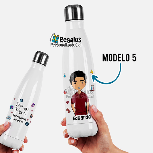 Botella térmica diseño Tecnólogo médico 6