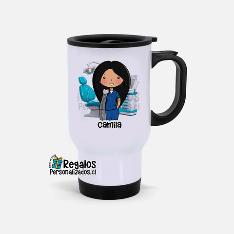 Mug térmico diseño Odontologa Avatar 01